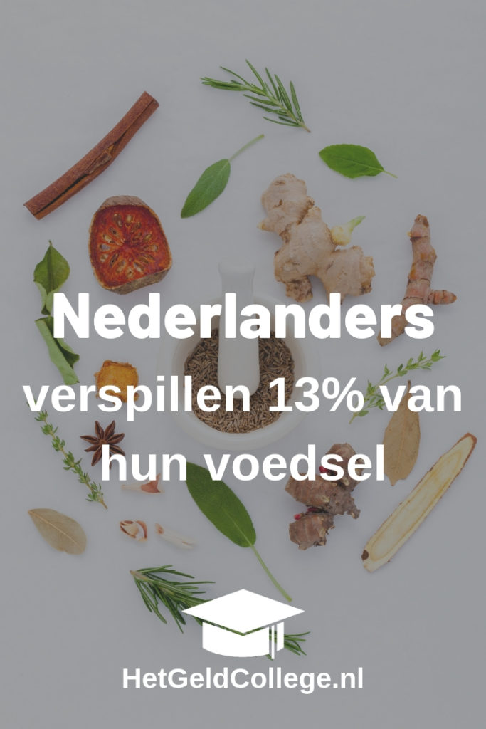 Nederlanders verspillen 13% van hun voedsel